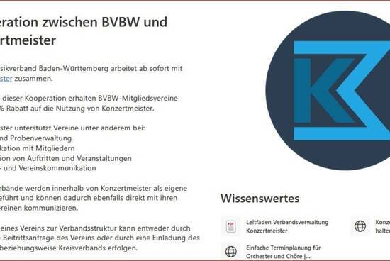 Kooperation BVBW und Konzertmeister