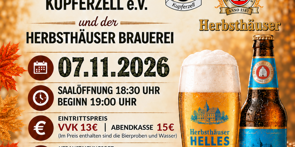 Bierprobe mit dem Musikverein und der Herbsthäuser Brauerei