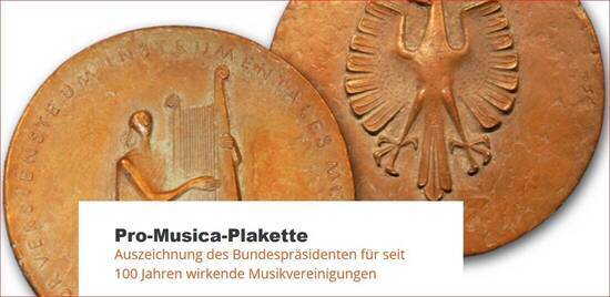 Pro-Musica-Plakette des Bundespräsidenten